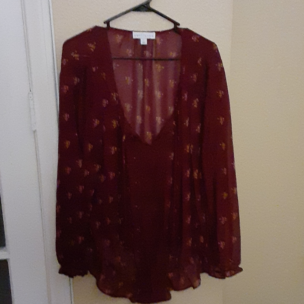 Sheer Long sleeve blouse
